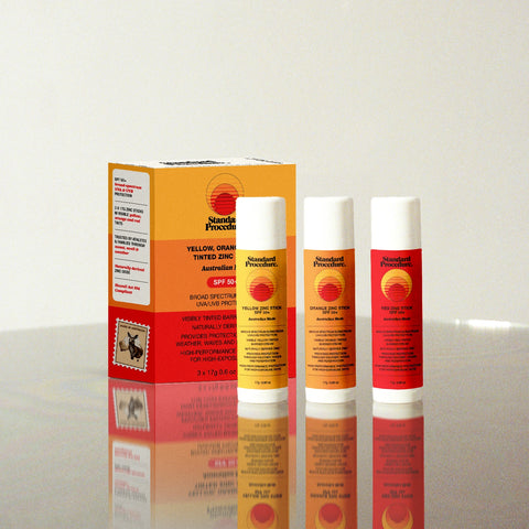 Zinc Sticks SPF 50+: Yellow, Orange & Red