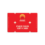 Red Standard Procedure digital gift card with sunset logo and Enjoy Your Gift Card lettering.