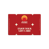 Burgundy Standard Procedure digital gift card with sunset logo and cream star motifs.