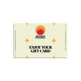 Standard Procedure digital gift card in cream with sunset logo and orange star motifs.