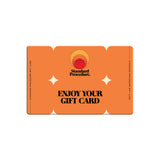 Orange Standard Procedure digital gift card with sunset logo and "Enjoy Your Gift Card" text.