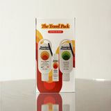 Standard Procedure Travel Pack with SPF 50 Sunscreen and Aloe Vera Gel travel tubes in a retro gift box.