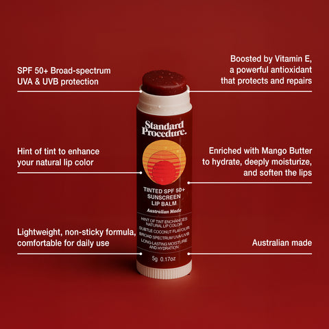 Tinted SPF 50+ Sunscreen Lip Balm
