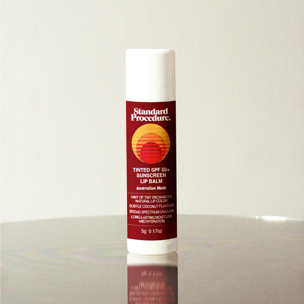 Tinted SPF 50+ Sunscreen Lip Balm – Standard Procedure®