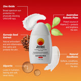 Australian Made SPF 50 Mineral Sunscreen Australian Kakadu Plum Vitamin C Zinc Oxide Natural Emollients Zinc Oxide Karanja Seed Extract Glycerin