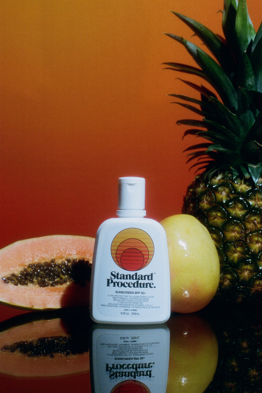 SPF 50+ Sunscreen Lotion Bottle